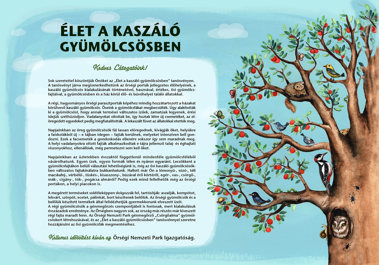 Sentiero educativo delle frutte della zona Őrség