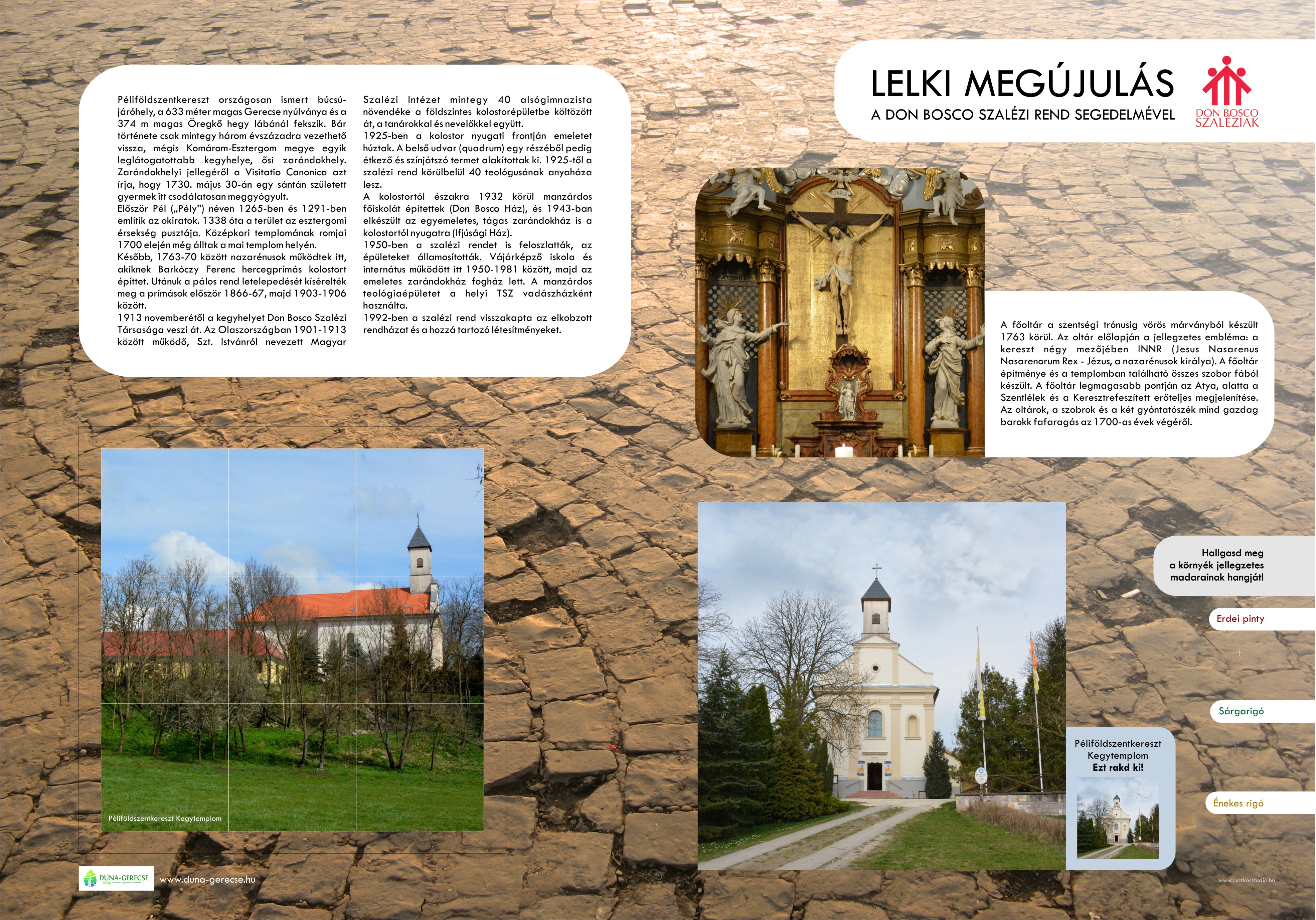 Interaktív tanösvénytáblák a Duna-Gerecse térségben