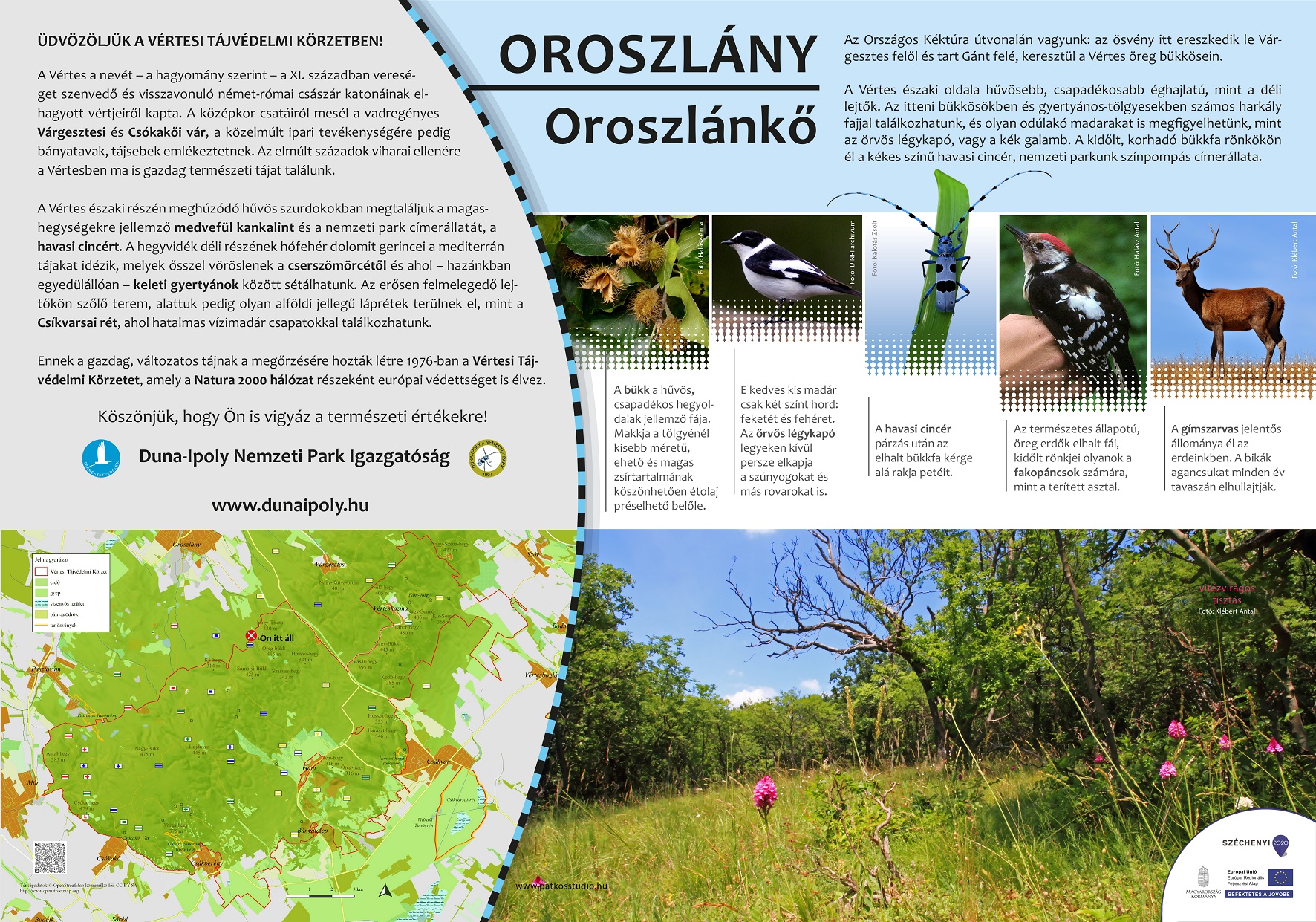 Tanösvénytáblák a Vértesben (Duna-Ipoly Nemzeti Park)