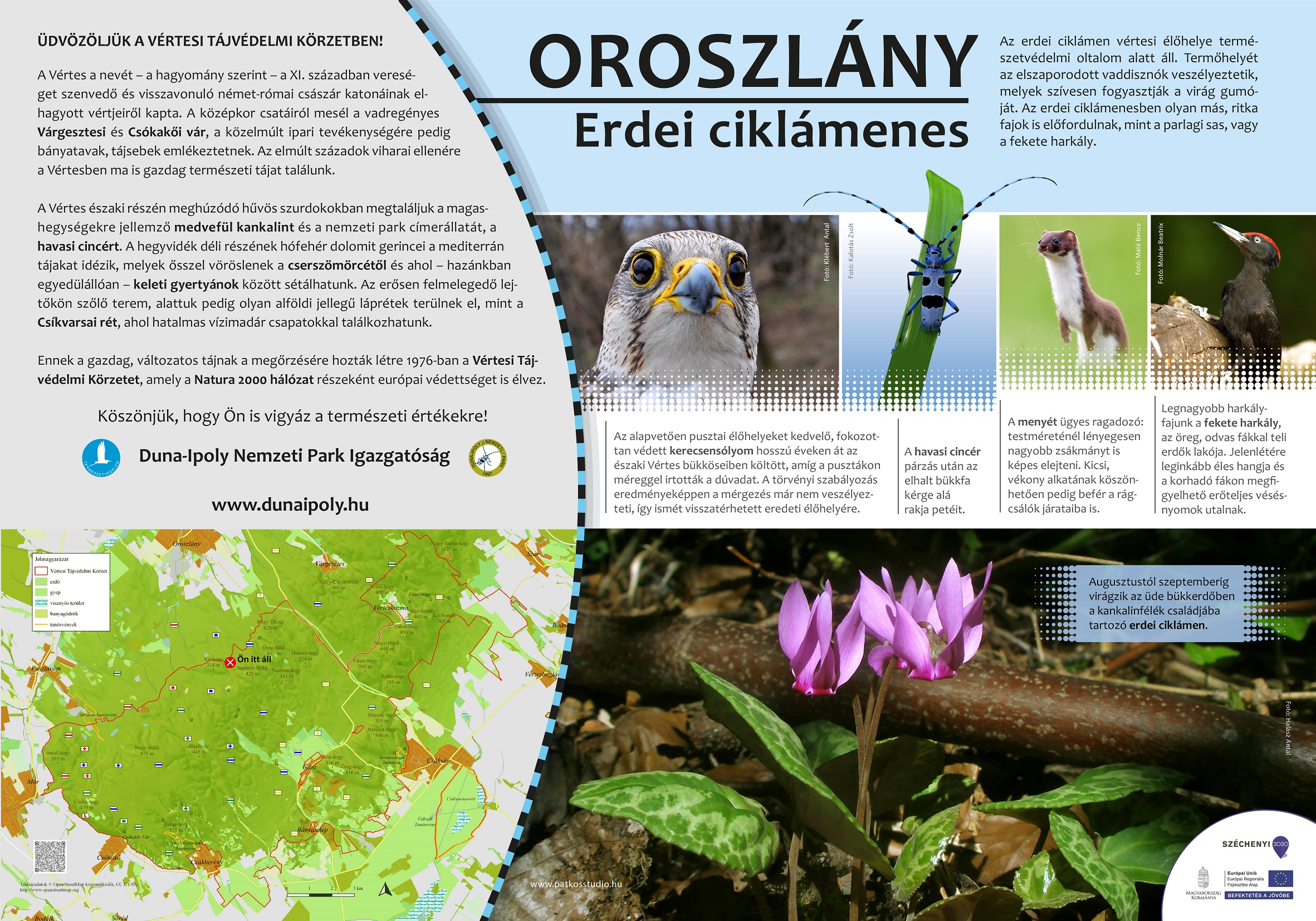 Tanösvénytáblák a Vértesben (Duna-Ipoly Nemzeti Park)