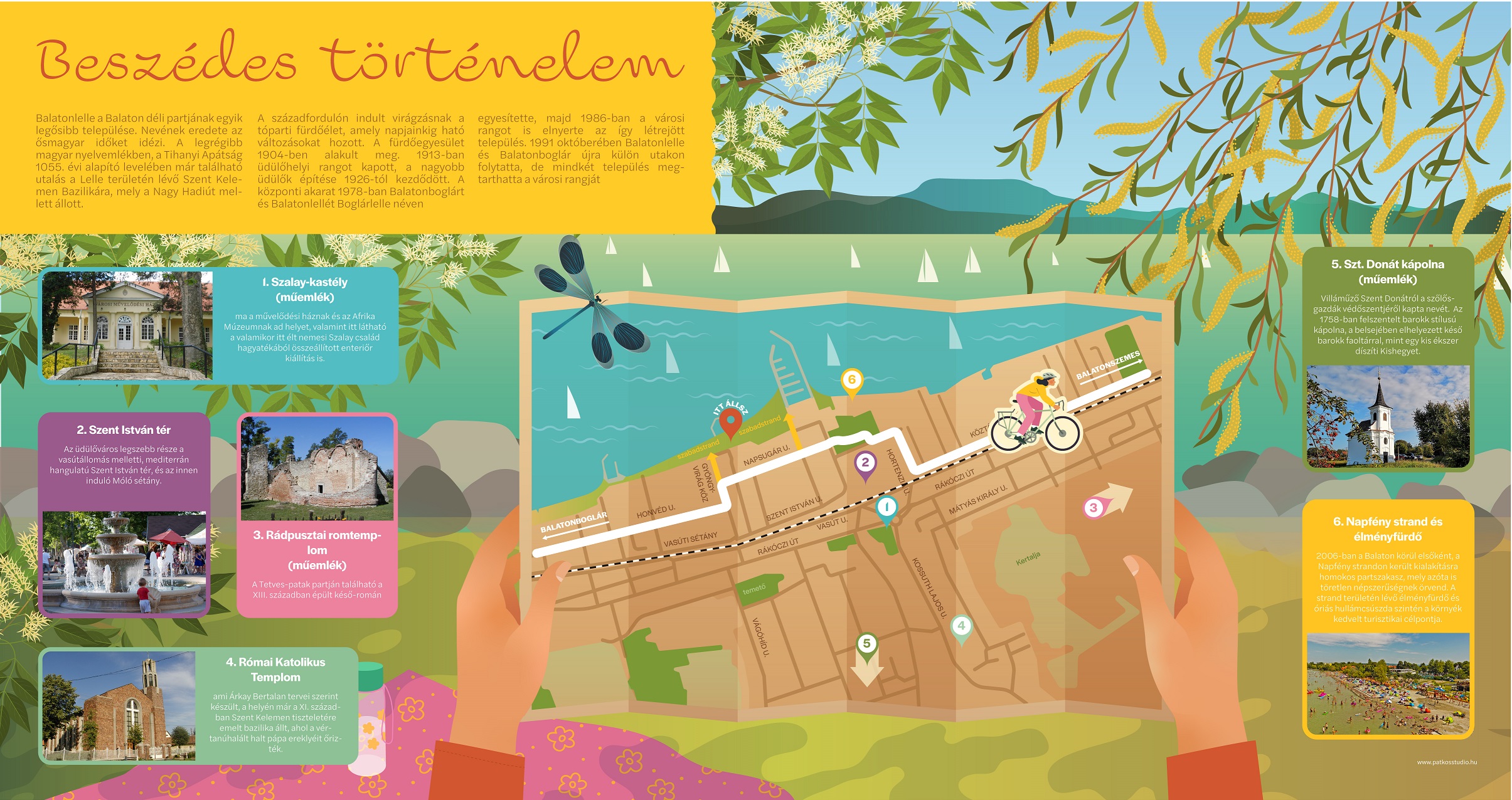 Biciklis pihenő, Balatonlelle