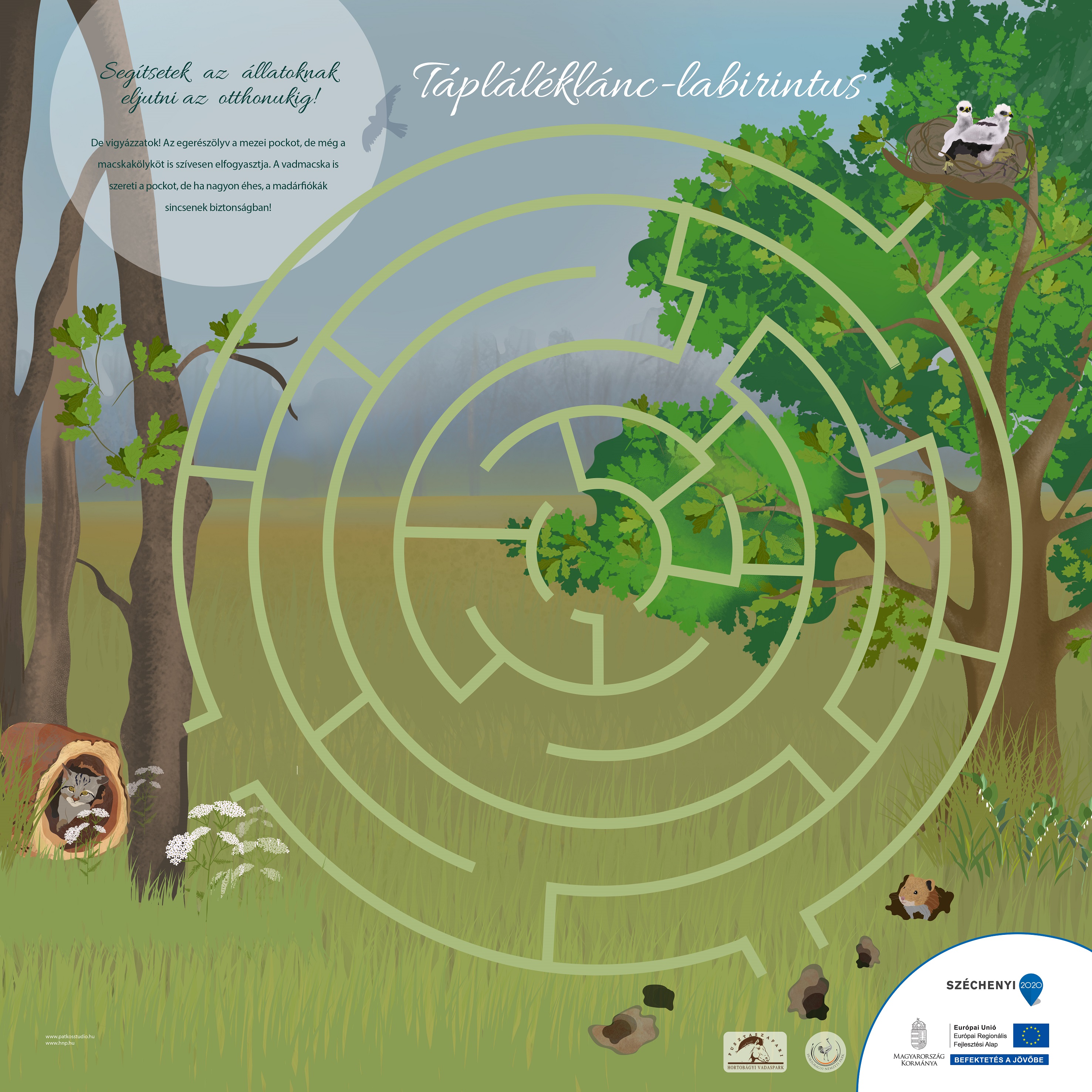 Malomházi tanösvény, Hortobágyi Vadaspark