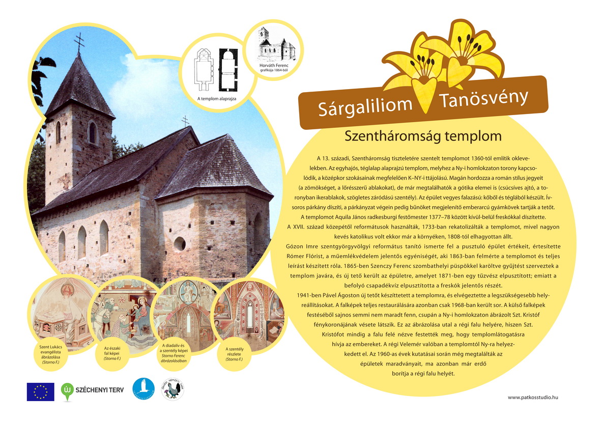 Rezgő nyár és Sárgaliliom tanösvény felújítása az Őrségben