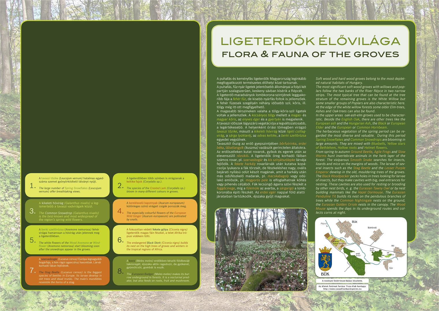 Élőhelyeket bemutató tanösvény - Bük