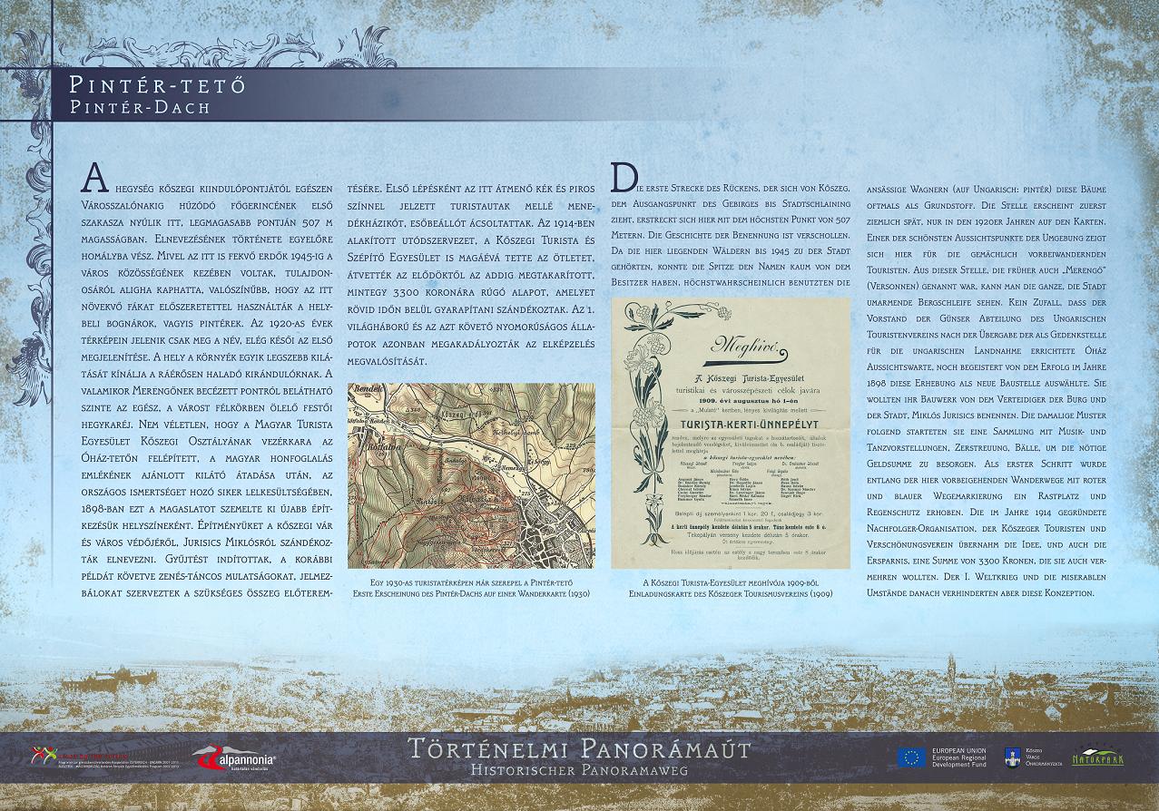 Történelmi panorámaút tanösvény – Kőszegi-hegység