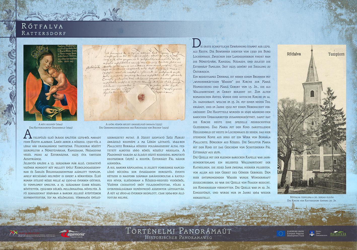 Történelmi panorámaút tanösvény – Kőszegi-hegység