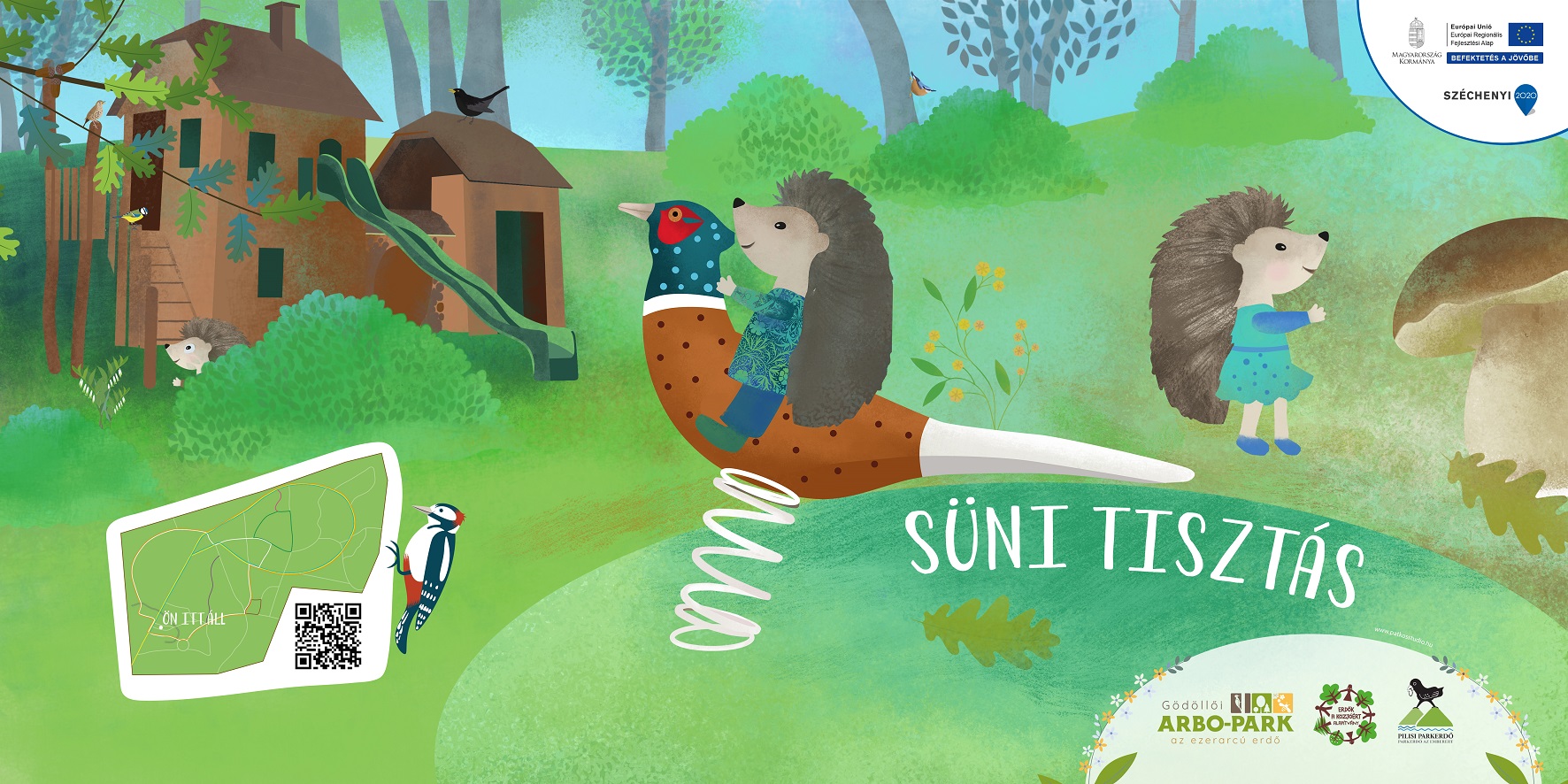 Tanösvény a gödöllői Arbo-Parkban