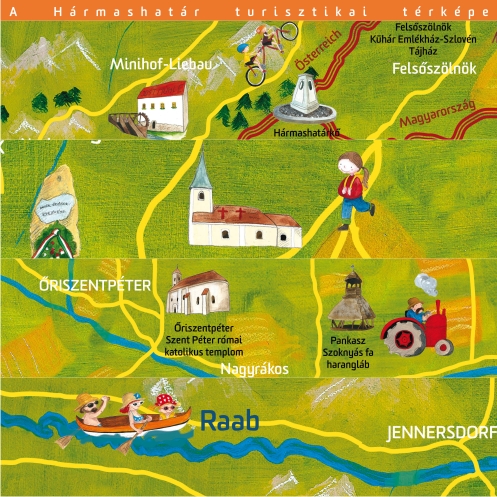 Részletek a térkép grafikájából