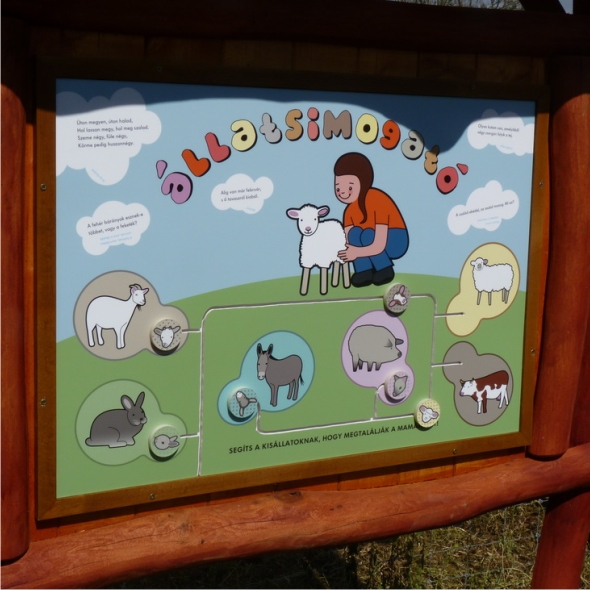 Pannello educativo e gioco: aiuta i cuccioli a trovare la mamma!