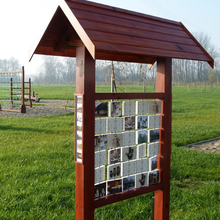 Az interaktív tanösvény egyik állomásán kipróbálható memória tábla