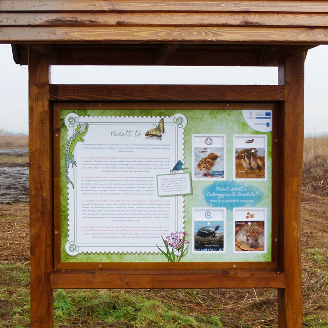 Interaktív tábla felhúzható lapkákkal - miért védett a tó?