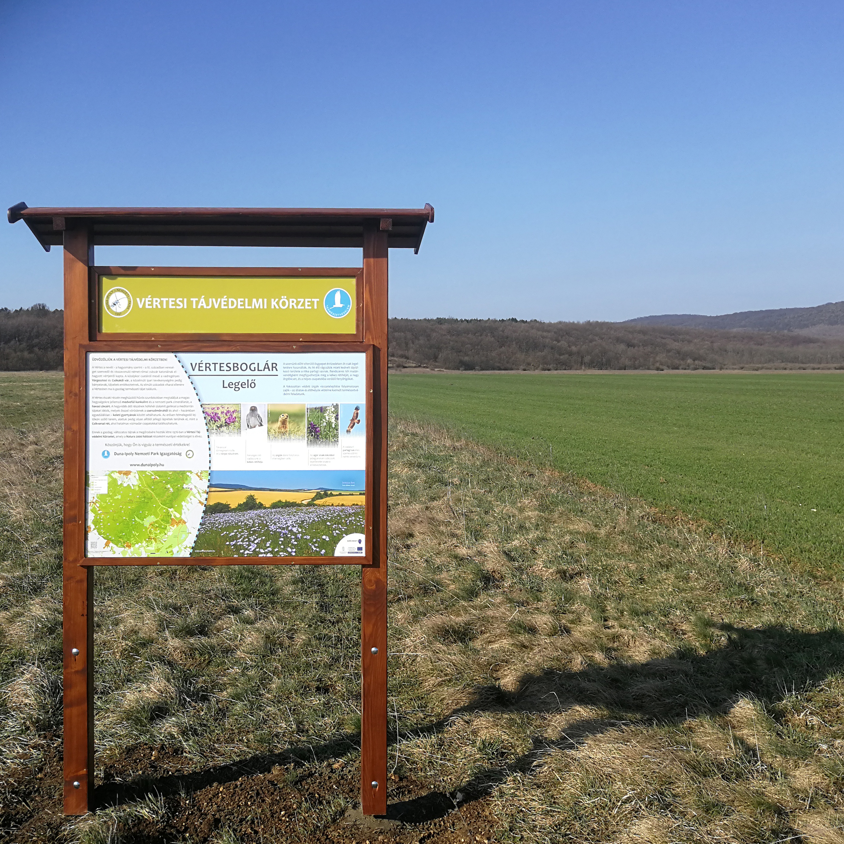 Tanösvénytábla a Vértesben - Vértesboglár, Legelő