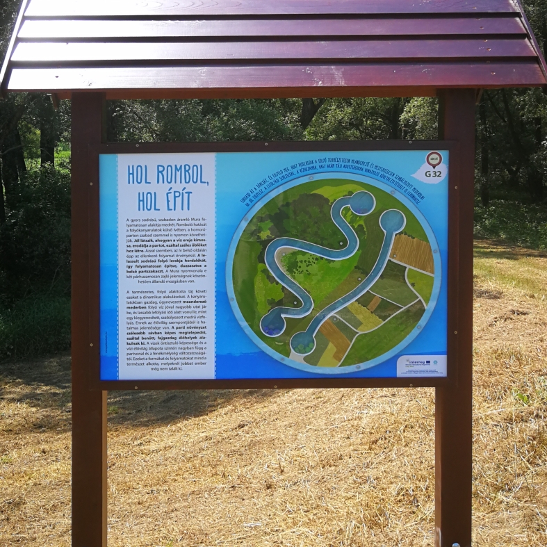 A kereket forgatva megfigyelheted a víz útját: hogyan halad a szabályozott és a szabályozatlan folyón?