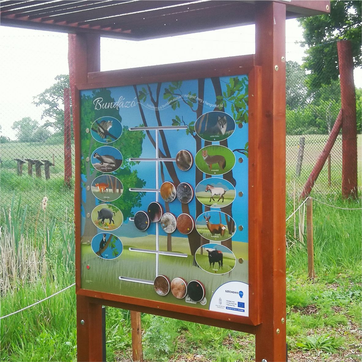 Állati bundák interaktív, húzogatós táblán