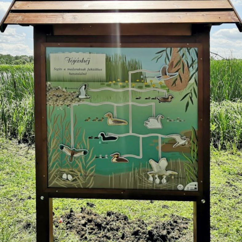 Melyik madárnak milyen tojása van? - interaktív tanösvénytábla