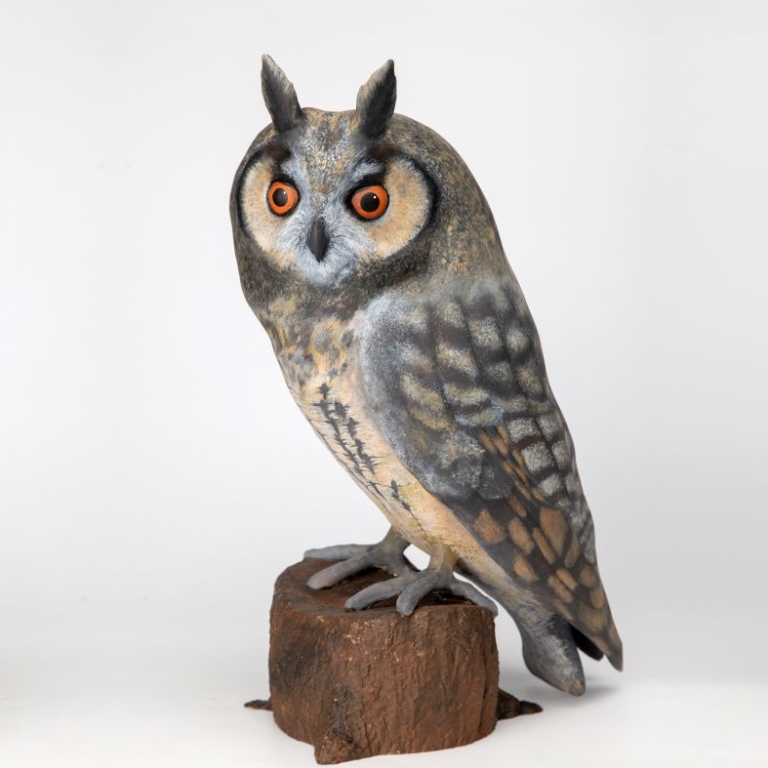 Erdei fülesbagoly 3D szobor