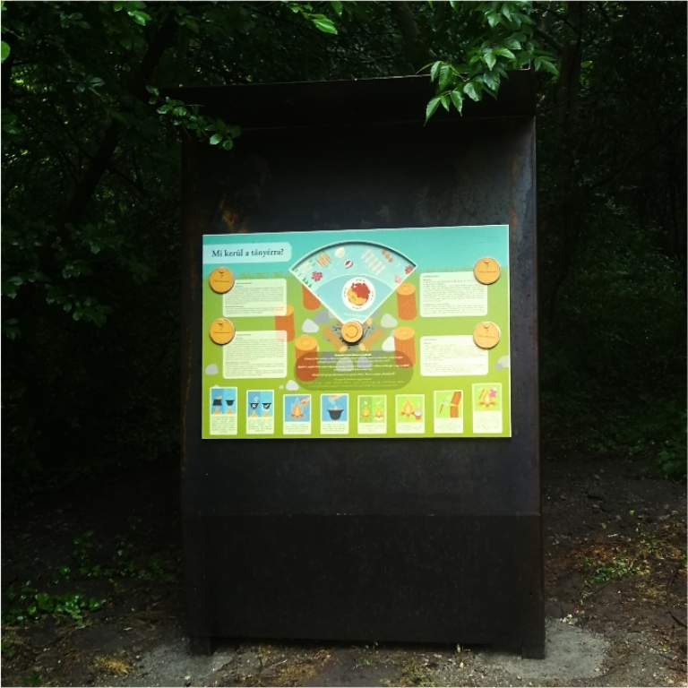 Interactive board on the tipical dihes of the region - Pannello interattivo sui piatti tipici della regione