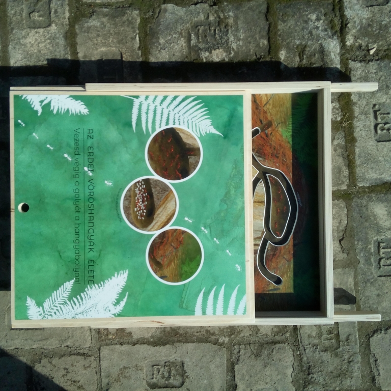 Négykezes labirintus lecsúsztatható tetővel