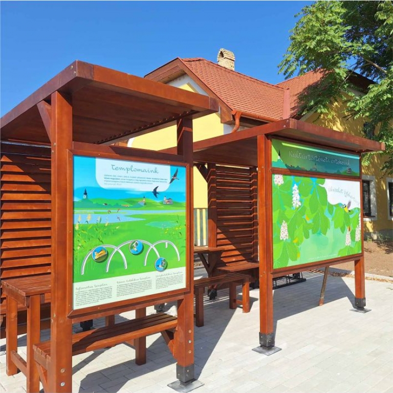 Újfehértó kultúrtörténeti értékei - kerékpáros pihenő