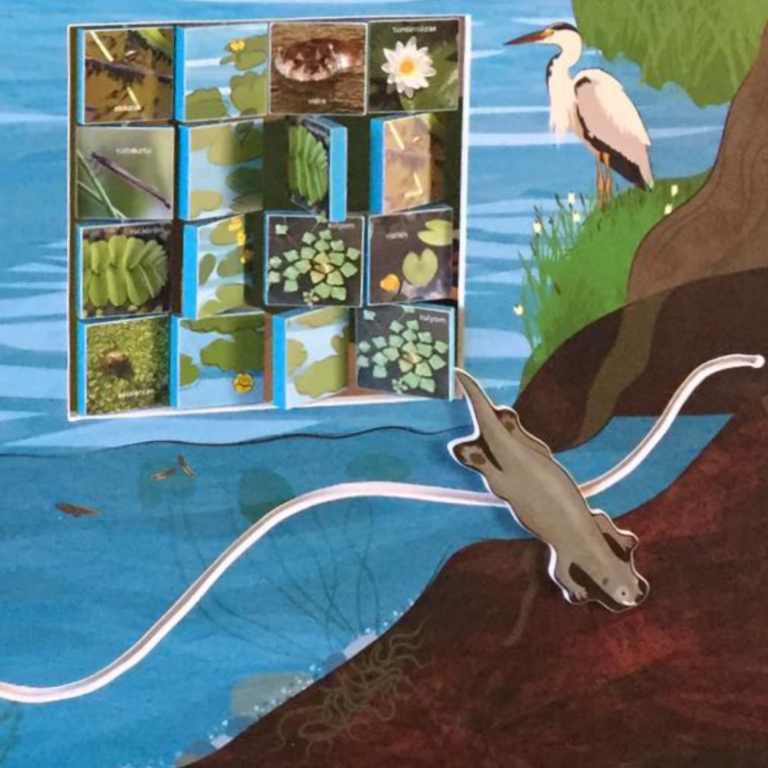 Detail from the interactive wall - Dettaglio della parete interattiva - 1