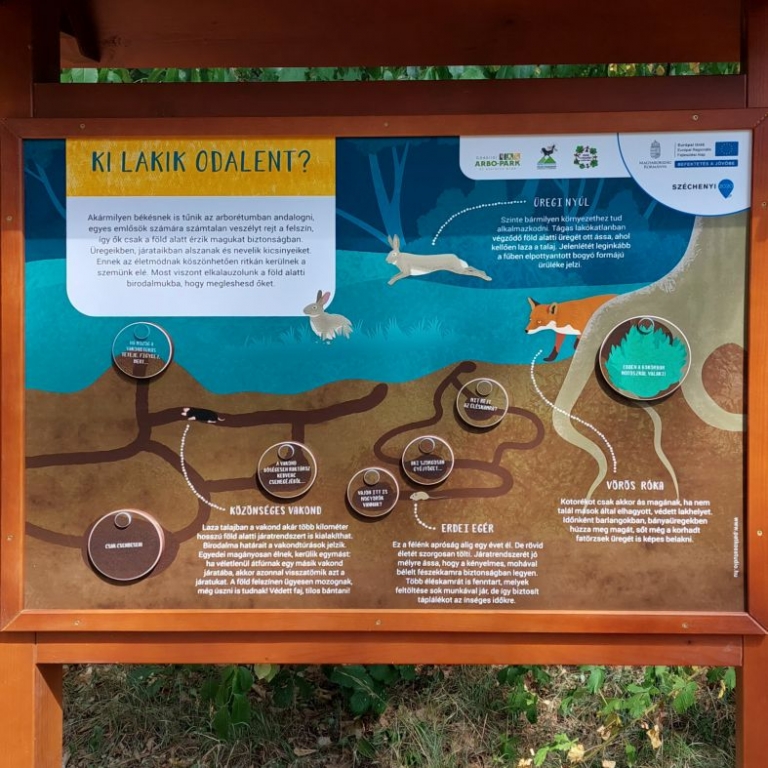 Interaktív tanösvénytábla