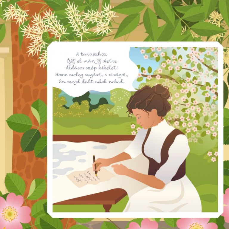 A Szalay-családról szóló tábla részlete - 2