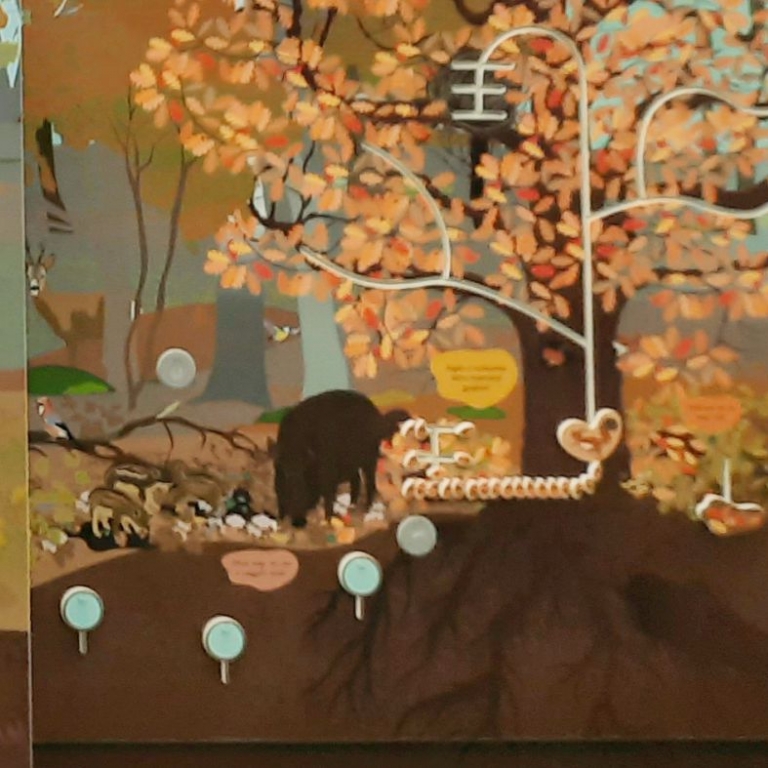 Az erdő állatai interaktív fal - 4