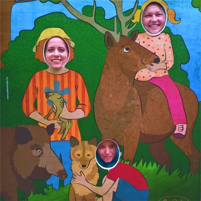 Photopoint whith forest animals - Fotopannello con animali forestali