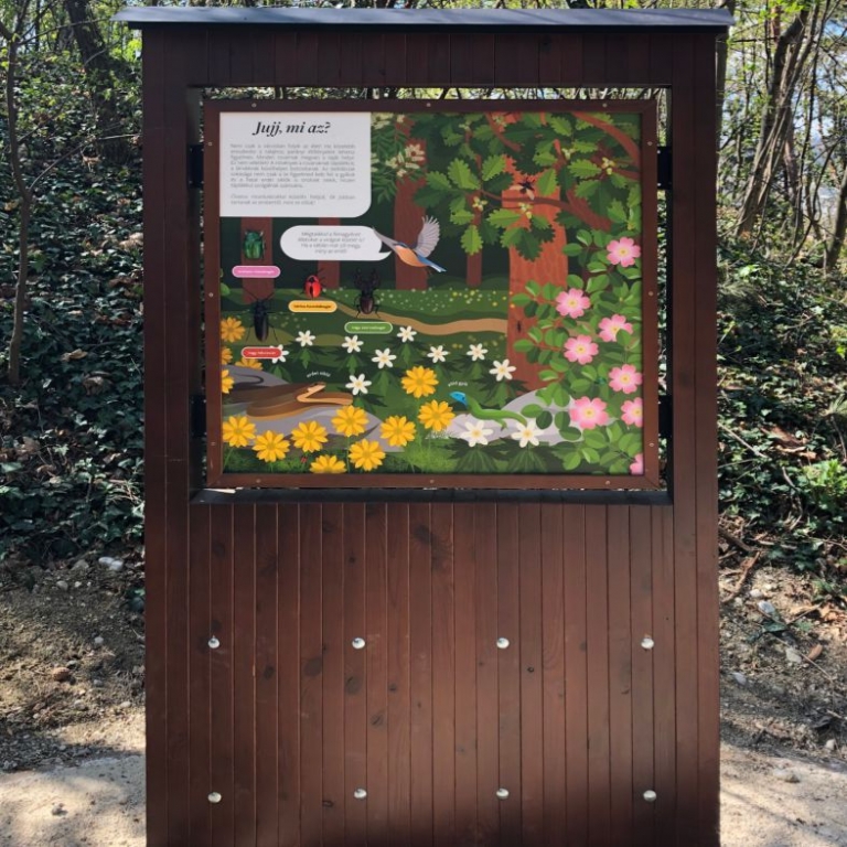 Interaktív tanösvénytábla