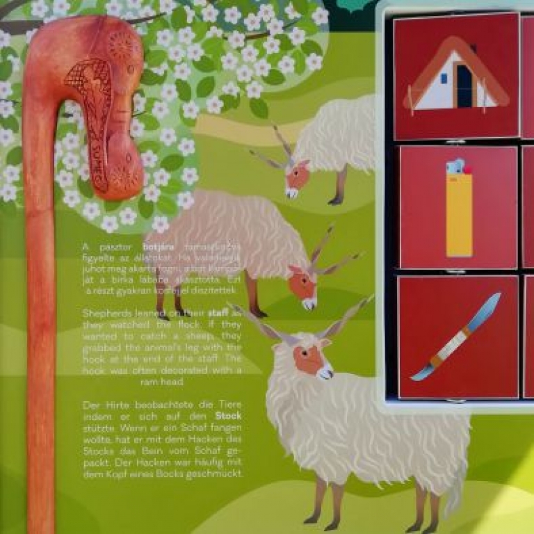 3D pásztorbot tanösvény táblán