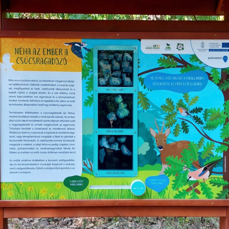 Interaktív tanösvénytábla